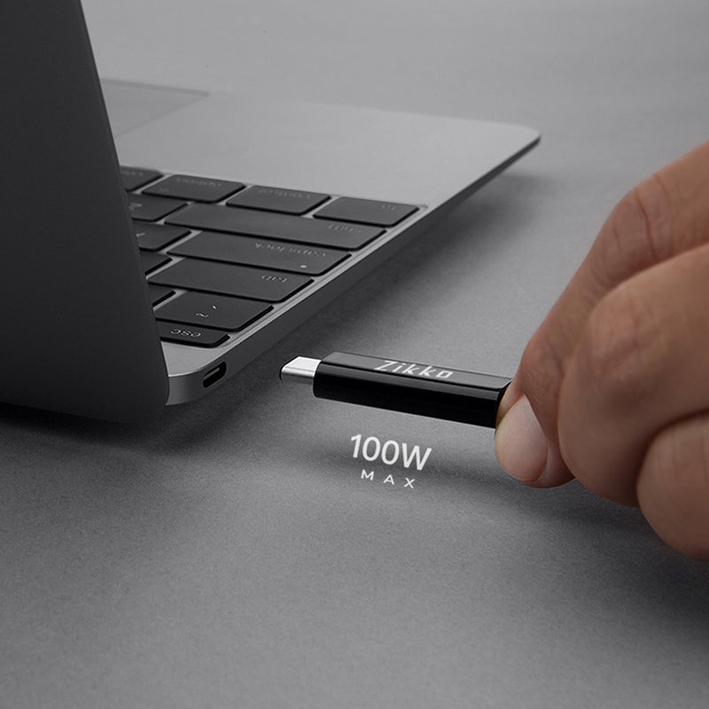 Zikko® Thunderbolt 3 Cable 2 Meters 100 Watts (40Gbps/20Gbps) Dr.Rock